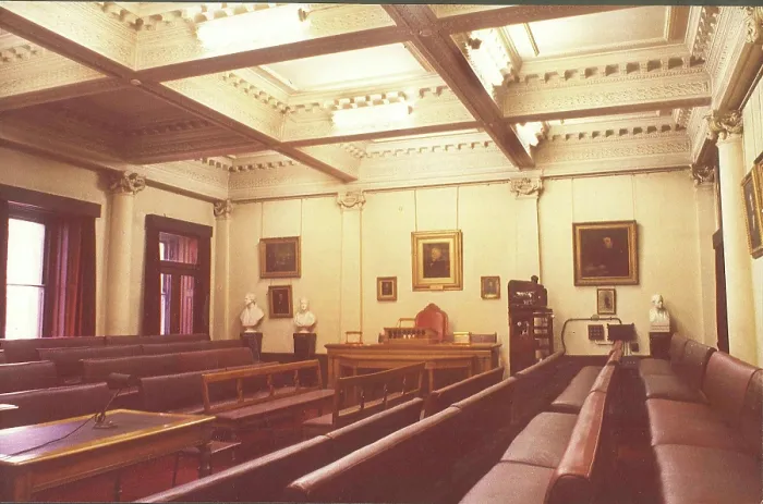Framed Print : Meeting Room of the Geological Society, 1972 Framed Print : Meeting Room of the Geological Society, 1972