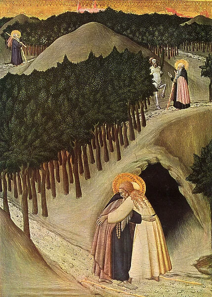 The Meeting of St. Anthony and St. Paul by Sassetta