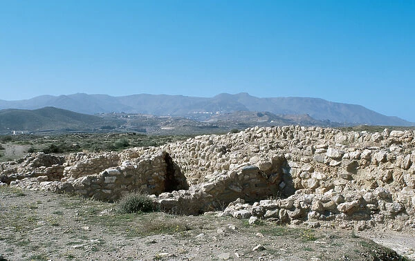 Megalithism. Bronze Age. Los Millares. Ruins. Santa Fe de Mo