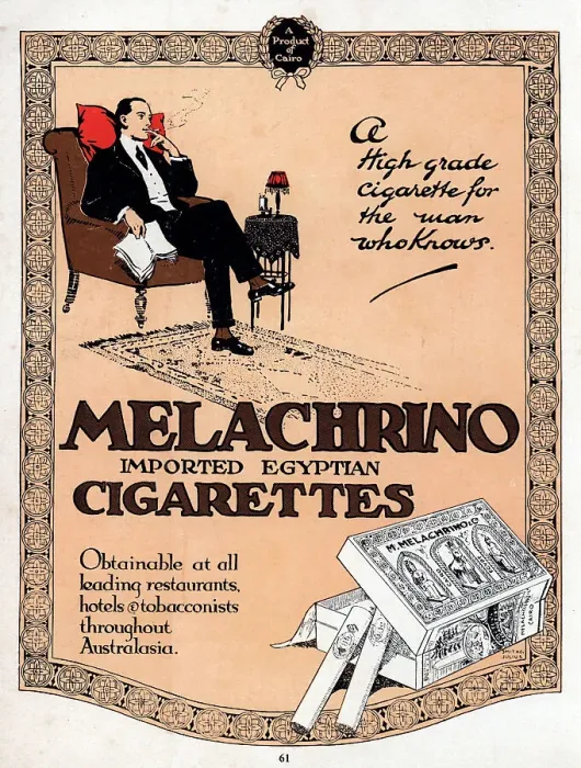 Framed Print : Melachrino Advertisement Framed Print : Melachrino Advertisement