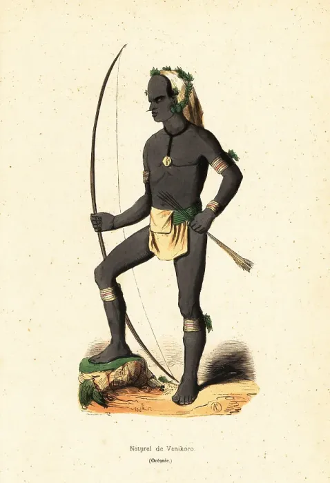 Framed Print : Melanesian man of Vanikoro, Solomon Islands, Pacific Ocean Framed Print : Melanesian man of Vanikoro, Solomon Islands, Pacific Ocean