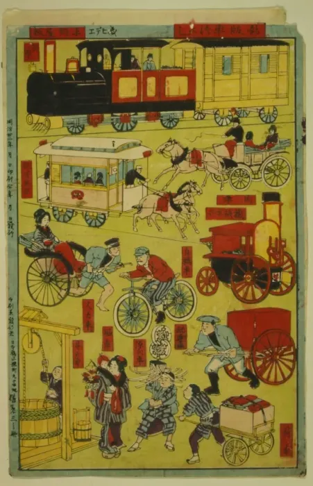 Framed Print : Melange of vehicles