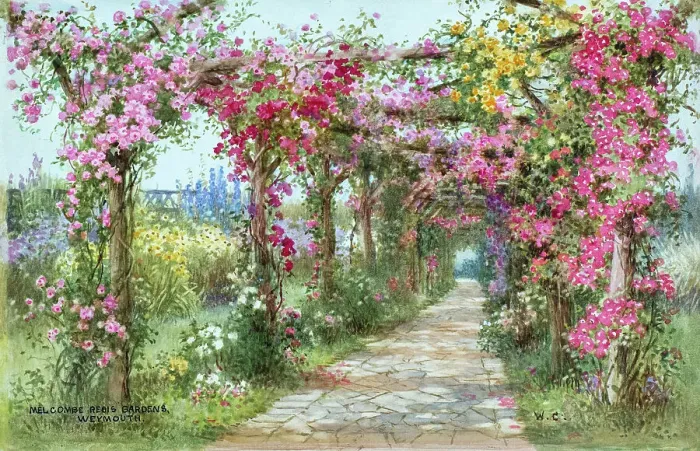 Framed Print : Melcombe Regis Gardens, Weymouth, Dorset Framed Print : Melcombe Regis Gardens, Weymouth, Dorset