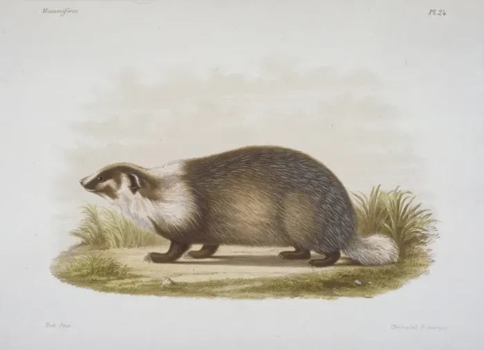 Framed Print : Meles sp. badger Framed Print : Meles sp. badger