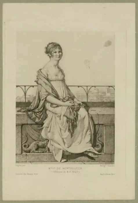 Framed Print : Melle. de Montgolfier (Collection de MA Goupil) Framed Print : Melle. de Montgolfier (Collection de MA Goupil)