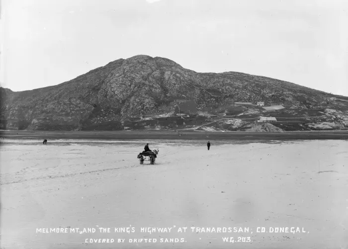 Framed Print : Melmore Mountain and the Kings Highway at Tranarossan, Co D Framed Print : Melmore Mountain and the Kings Highway at Tranarossan, Co D