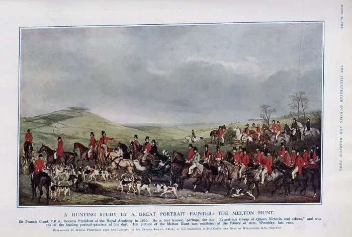 Framed Print : The Melton Hunt Framed Print : The Melton Hunt
