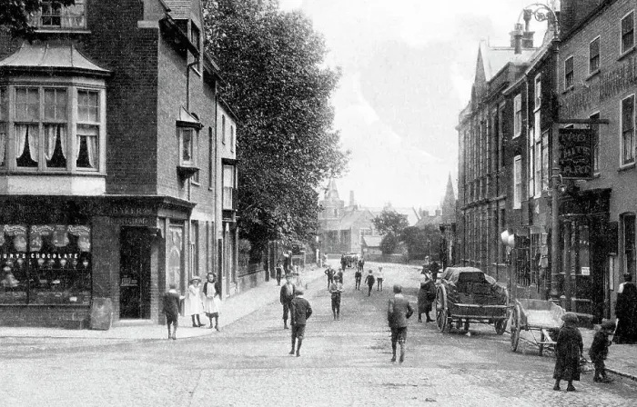 Framed Print : Melton Mowbray Thorpe End early 1900s Framed Print : Melton Mowbray Thorpe End early 1900s