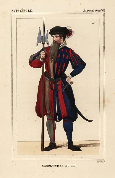 Member of the kings Swiss Guard, Garde-Suisse de Roi, 1586