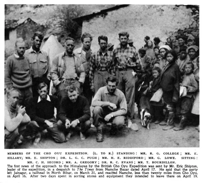 Framed Print : Members of the Cho Oyu expedition Framed Print : Members of the Cho Oyu expedition