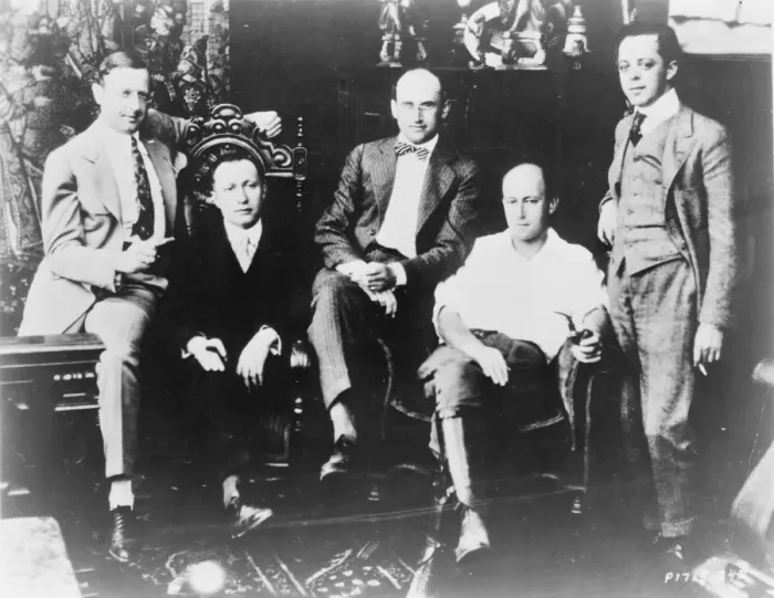 Framed Print : Members of the Famous Players-Lasky Corporation: left to rig Framed Print : Members of the Famous Players-Lasky Corporation: left to rig