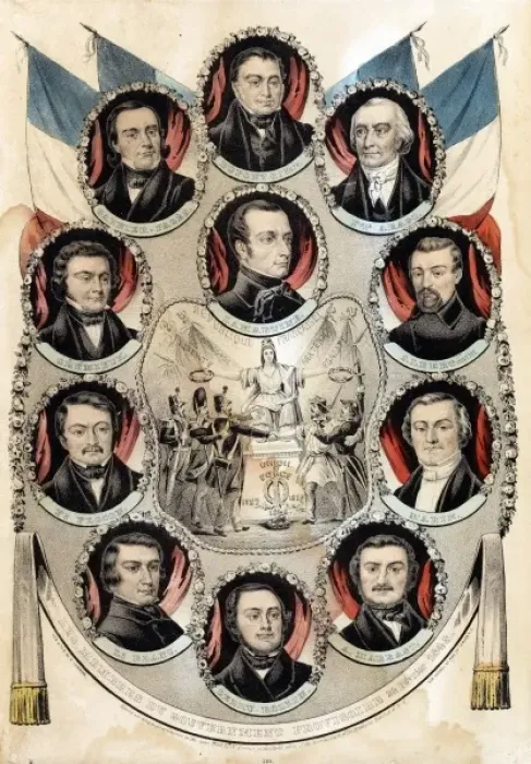 Framed Print : Members of the French Government 24th February 1848 Framed Print : Members of the French Government 24th February 1848