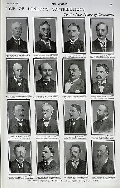 Members of the new house of commons 1900
