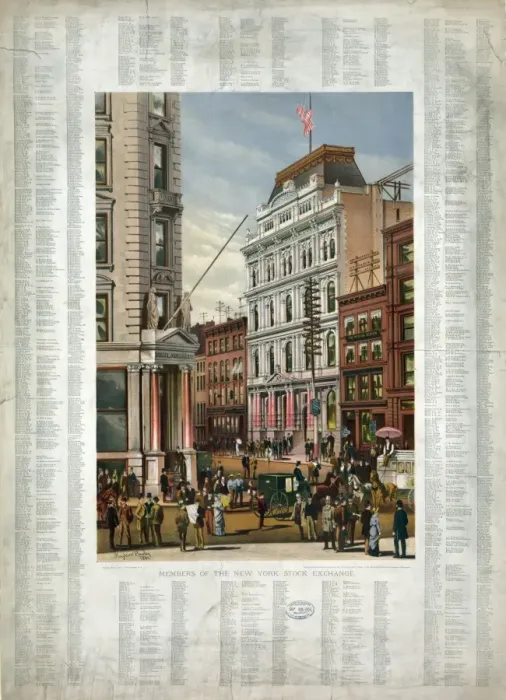 Framed Print : Members of the New York Stock Exchange Framed Print : Members of the New York Stock Exchange