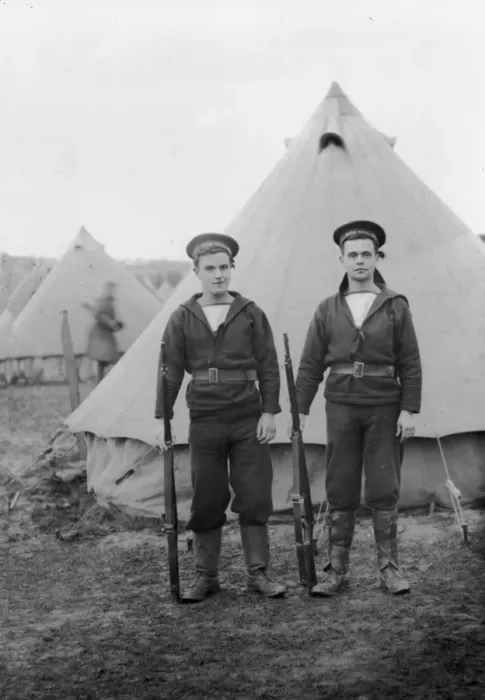 Framed Print : Two members of the Royal Naval Division Framed Print : Two members of the Royal Naval Division