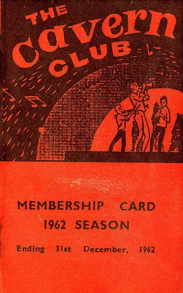 Membership Card, The Cavern Club, Liverpool