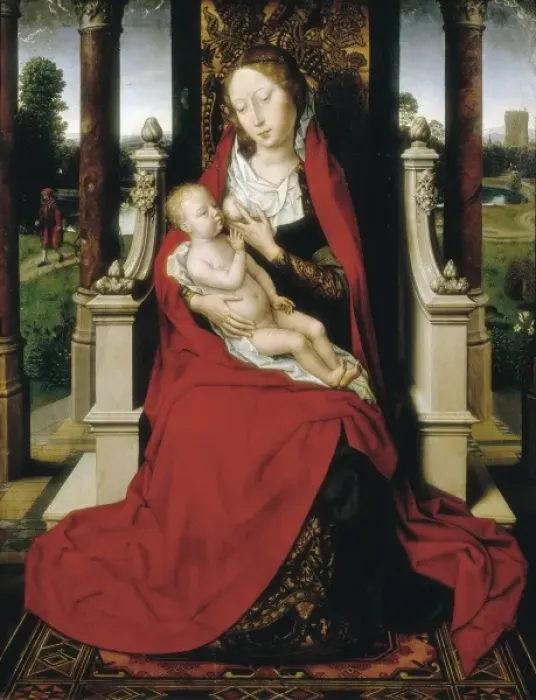 Framed Print : MEMLING, Hans (1433-1494). Madonna. 1475. SPAIN Framed Print : MEMLING, Hans (1433-1494). Madonna. 1475. SPAIN