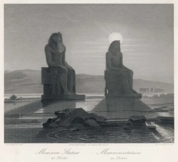 Framed Print : Memnon Statues 1 Framed Print : Memnon Statues 1