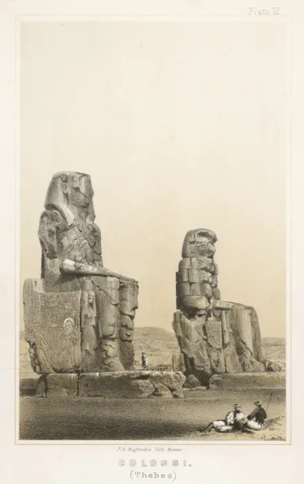 Framed Print : Memnon Statues 2 Framed Print : Memnon Statues 2