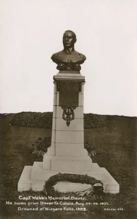 Framed Print : Memorial to Captain Webb (Cross-channel swimmer) - Dover