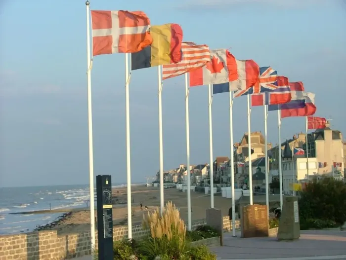 Framed Print : The Memorials area St Aubin, Juno Beach, Normandy Framed Print : The Memorials area St Aubin, Juno Beach, Normandy