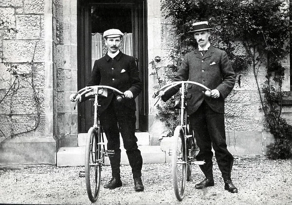 Two men and their bicycles
