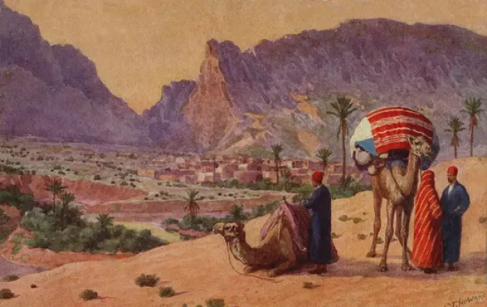 Framed Print : Men with camels Framed Print : Men with camels