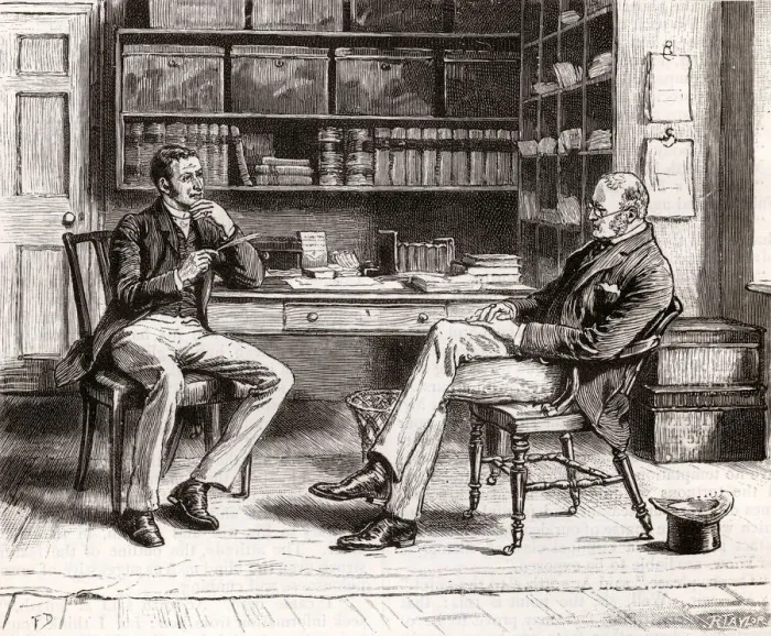 Framed Print : TWO MEN IN CONFERENCE Framed Print : TWO MEN IN CONFERENCE