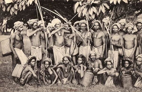 Men of the Hill Tribes of Malabar, southern India