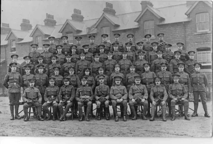 Framed Print : Men of the Kings Liverpool, Border Regiment and others Framed Print : Men of the Kings Liverpool, Border Regiment and others
