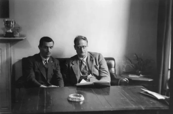 Framed Print : Two men looking rather serious Framed Print : Two men looking rather serious