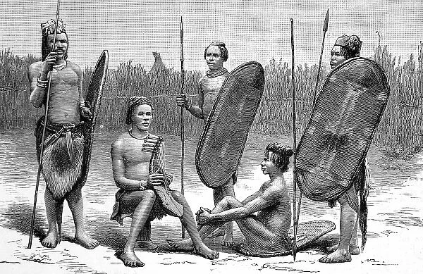 Men of the Niam-Niam Tribe, Sudan, c. 1887
