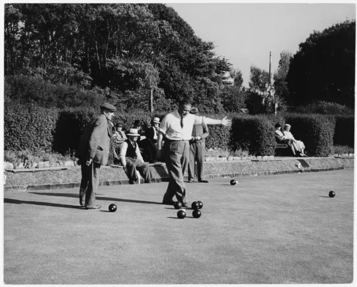 Framed Print : Men Playing Bowls Framed Print : Men Playing Bowls