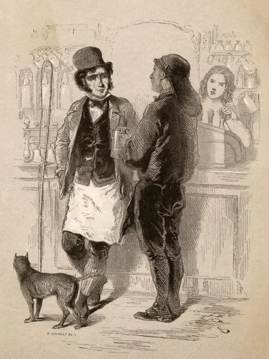 Framed Print : TWO MEN IN A PUB 1848 Framed Print : TWO MEN IN A PUB 1848