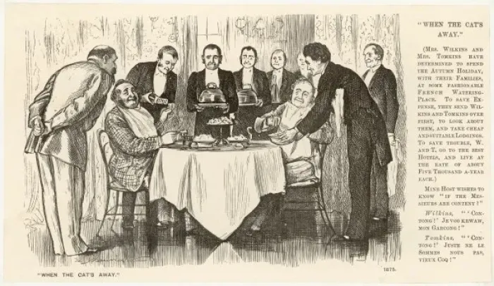 Framed Print : Two Men in Restaurant Framed Print : Two Men in Restaurant
