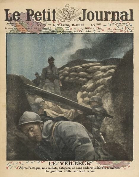 Men Resting in Trenches