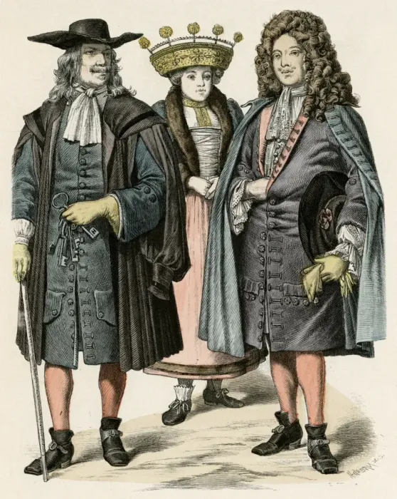 Framed Print : Men / Strasbourg Costume Framed Print : Men / Strasbourg Costume