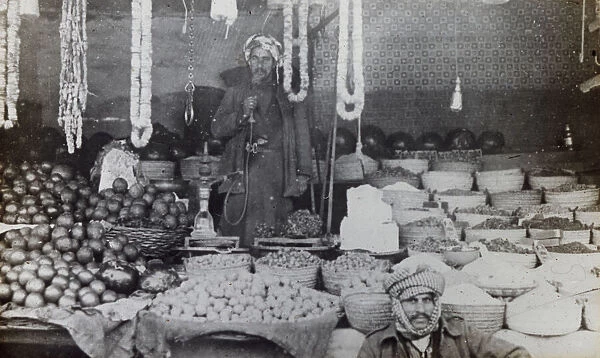 Men in a street market, Istanbul, Turkey