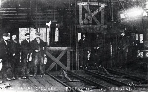 Men at West Pit, Elliot Colliery, New Tredegar, South Wales