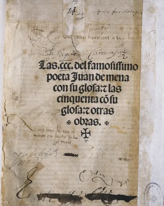 Framed Print : MENA, Juan de (1411-1456). Spanish poet of Framed Print : MENA, Juan de (1411-1456). Spanish poet of