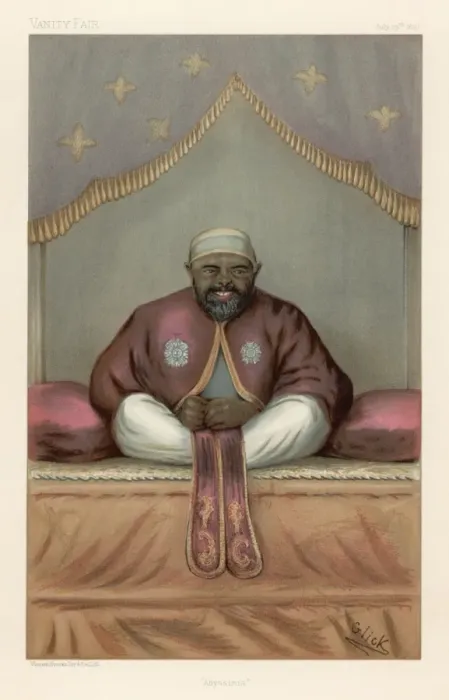 Framed Print : Menelik Ii / Ethiopia / Vf Framed Print : Menelik Ii / Ethiopia / Vf