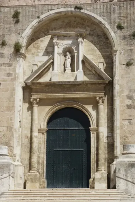 Framed Print : Menorca, MaahMain portal to the Cathedral El Carmen Framed Print : Menorca, MaahMain portal to the Cathedral El Carmen