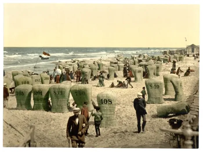 Framed Print : Mens bathing place, Norderney, Germany Framed Print : Mens bathing place, Norderney, Germany