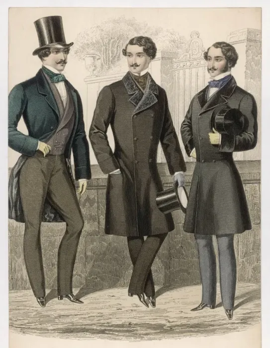 Framed Print : MENs COATS 1853 Framed Print : MENs COATS 1853