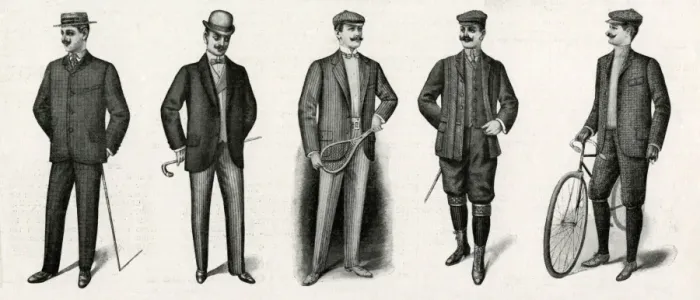 Framed Print : Mens wear 1901 Framed Print : Mens wear 1901