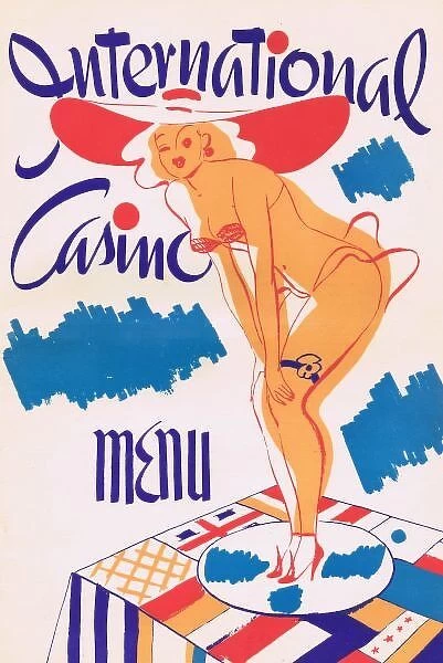 Menu for the International Casino, New York