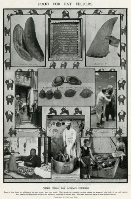 Framed Print : Menu for London epicures 1906 Framed Print : Menu for London epicures 1906