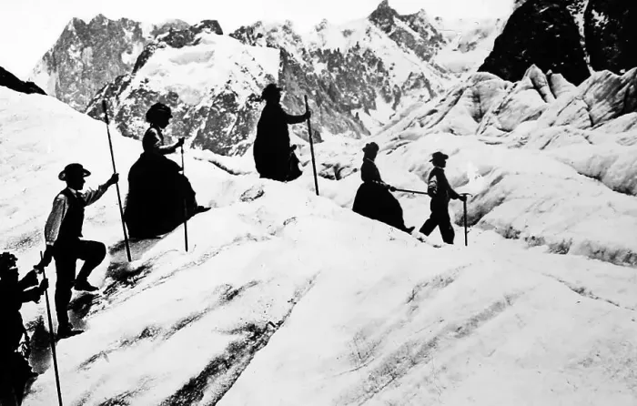 Framed Print : Mer de Glace, Chamonix, Victorian period