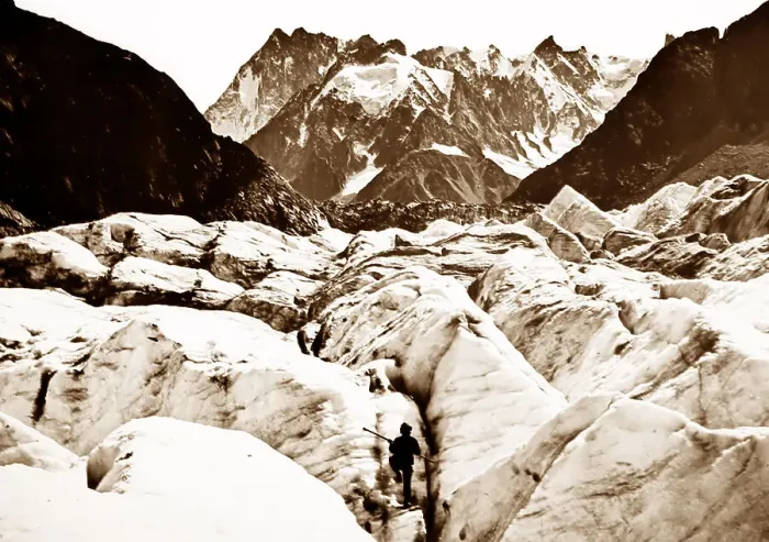 Framed Print : Mer de Glace, Mont Blanc Framed Print : Mer de Glace, Mont Blanc