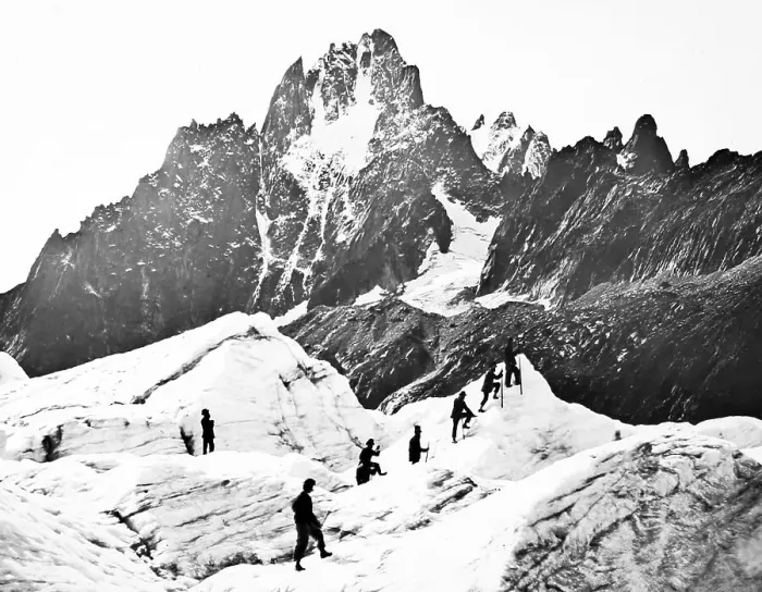 Framed Print : Mer de Glace, Mont Blanc, Victorian period Framed Print : Mer de Glace, Mont Blanc, Victorian period